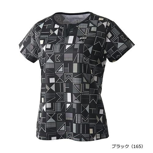 【美品】Prince テニスゲームウェア プリンス Prince ゲームシャツ 半袖 テニス レディース WS5056-165