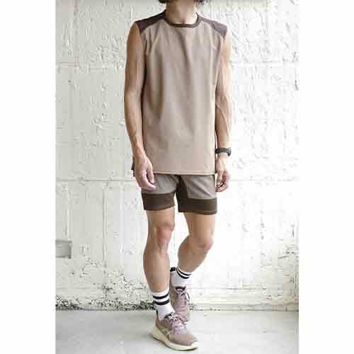 リョウゲン RYOGEN DENIM FRENCH SLEEVE TEE ノースリーブ ランニング