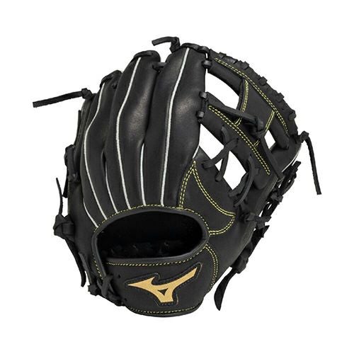 GlobalElite 軟式野球グローブ 黒 オールラウンド グローバルエリート