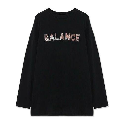 チャコット・バランス Chacott HandsomeCotton ロゴTシャツ 長袖 ヨガ