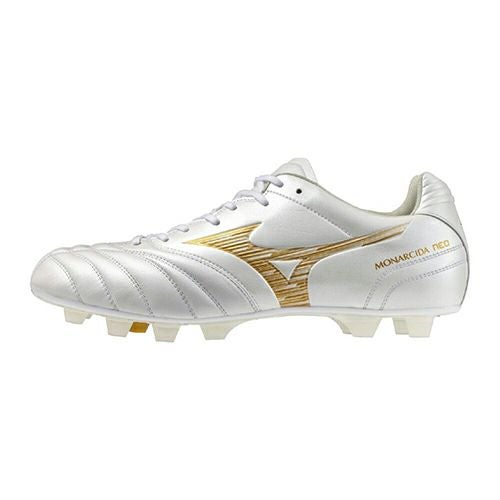 Mizuno サッカースパイク ホワイト系 一度試しに使用済 美品です！ ミズノ MIZUNO モナルシーダNEO III ワイド ELITE サッカースパイク