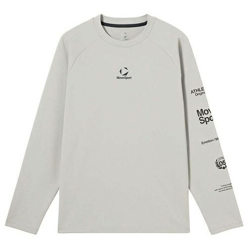【DESCENTE】 デサント ホワイト 長袖 トレーニングトップス ジム デサント DESCENTE MoveSport S.F.TECH長袖シャツ トレーニング・ジム