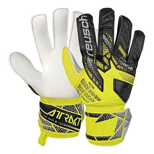 reusch キーパーシャツ M イエロー 背番号1 ロイシュ reusch アトラクト ソリッド サッカー GK ゴールキーパー
