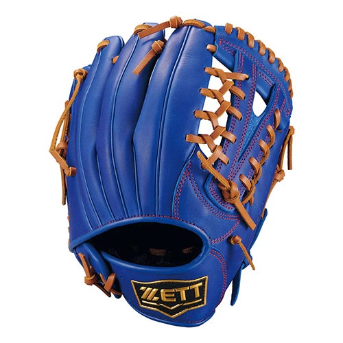 レザークラフト 青 赤 スポーツグローブ サイズ2 ゼット ZETT ジュニア軟式グラブ グランドヒーロー オールラウンド用