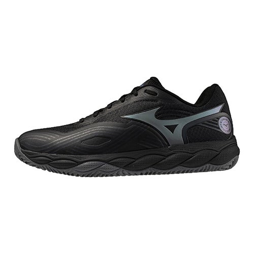Mizuno テニスシューズ ワイド ブラック ミズノ MIZUNO 【クレー／砂入り人工芝コート】ウエーブエクシード6 OC
