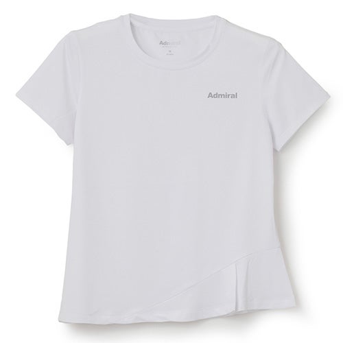 アドミラル Admiral アシンメトリータックヘムTEE_WHT テニス Tシャツ
